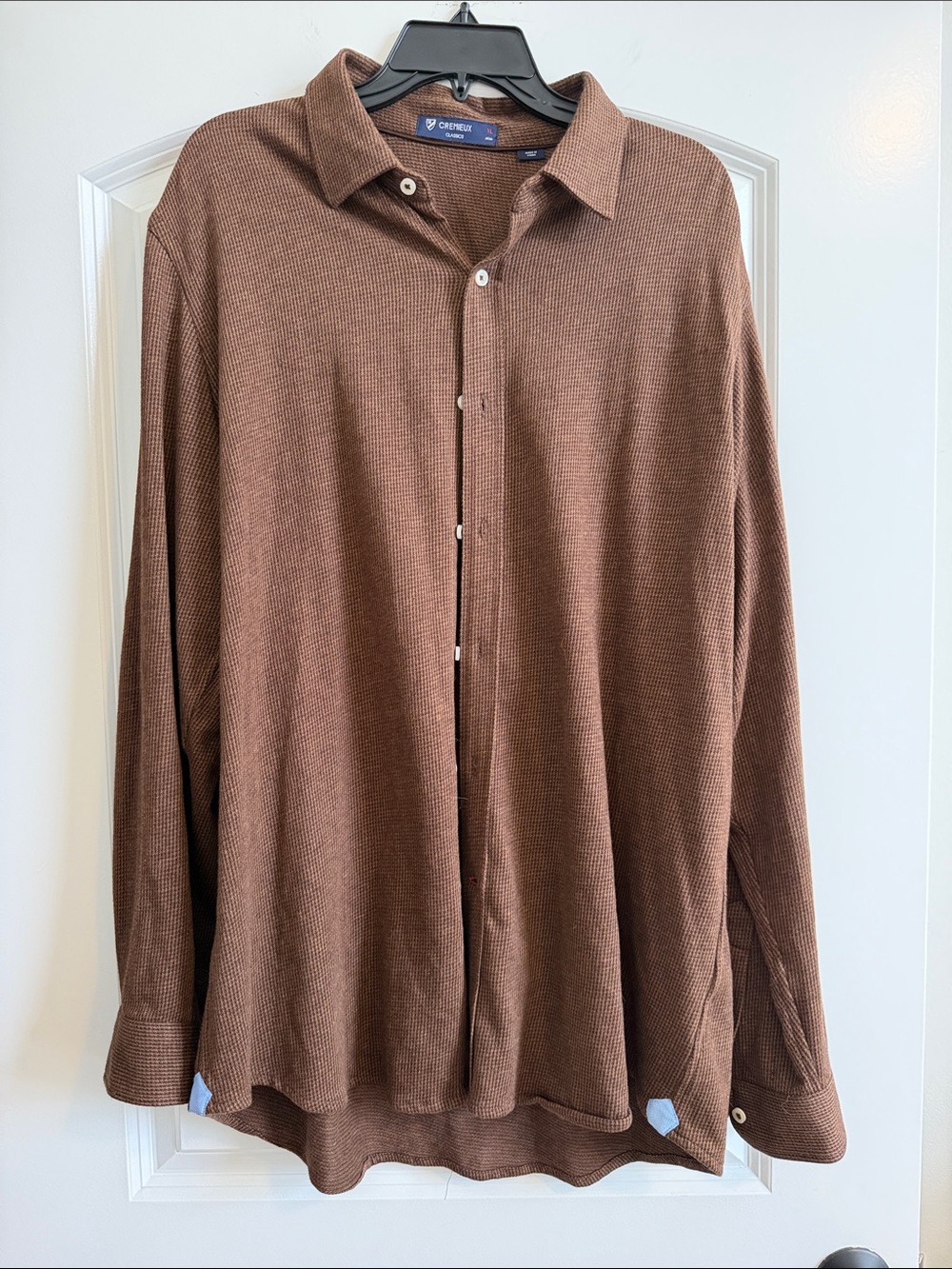 Daniel Cremieux Brown Textured Knit Sweater
